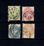 Austria 1863/64 - Stema, uzuale, Mi.No.31-34 stampilate