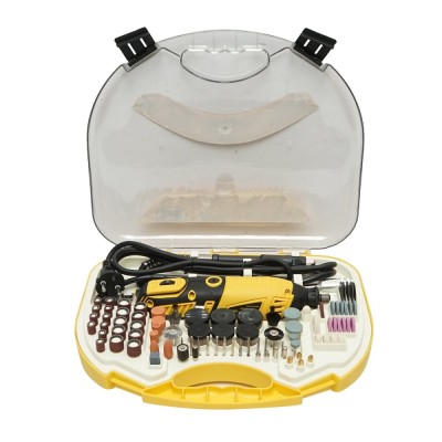 Set trusa mini freza 185W, 220V tip biax, 9 trepte viteza 8000-35000rpm 211 piese Crownman foto