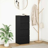 VidaXL Bufetă Stejar negru 37,5x35x99 cm Lemn prelucrat