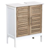 Mobilier Pentru Lavoar Din Mdf Cu 2 Uși/1 Raft Interior 70X30X60 Cm &ndash; Stockholm / Alb | Mobilier Depozitare Baie