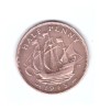 Moneda Marea Britanie 1/2 penny 1945, stare buna, curata, Europa, Bronz