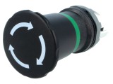 Comutator de siguranță ABB 22mm, 2 poziții, negru, fără IP66
