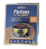 Lanterna frontala reincarcabila cu senzor Foton Sport HL8211 5W+3W+Rosu 600 lumeni
