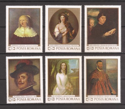 ROMANIA 1969, LP 709 - REPRODUCERI DE ARTA II, MNH foto