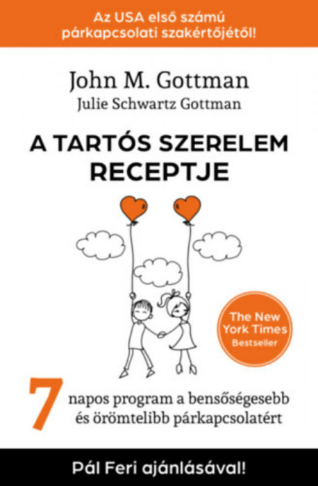 A tart&oacute;s szerelem receptje - 7 napos program a bensős&eacute;gesebb &eacute;s &ouml;r&ouml;mtelibb p&aacute;rkapcsolat&eacute;rt - John M. Gottman