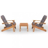 Cumpara ieftin Set mobilier de gradina Adirondack, 3 piese, lemn masiv acacia