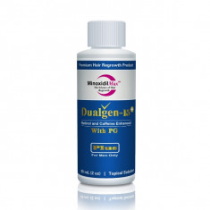 Minoxidil Dualgen 15% Cu PG Plus si Finasteride 0.1%, Tratament Pentru 1 Luna, 60 ml