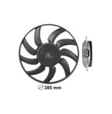 GMV ventilator radiator Audi A4 (B8), 2008-2015, motor 1.8 TFSI, 2.0 TFSI, 3.0 V6k TFSI, 3.2 V6, benzina, 400 W; 385 mm; 2 pini, tip Valeo