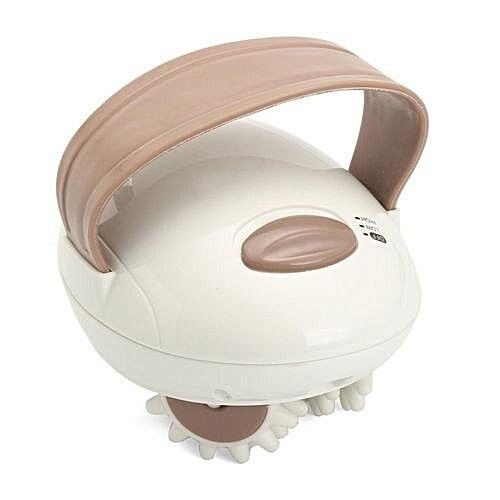 Aparat Electric de Masaj, 2 trepte de viteza, 6 Roti Rotative, Alb/Maro, 240 V