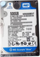 Hard disk laptop 500 gb western digital, garantie 6 luni foto