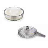 Lumanare parfumata aroma White Serenity in borcan sticla &Oslash; 13 cm x 8,5 H