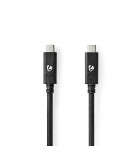 Cablu USB TYPE C tata - USB TYPE C tata 1m 100W 10Gbps 3.2 Gen 2, Nedis