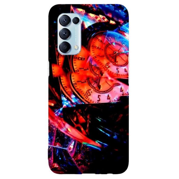 Husa compatibila cu Oppo A5 (2020) model Broken Time, Silicon, TPU, Viceversa