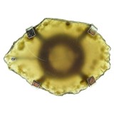 Inel reglabil statement masiv cu agat fumuriu natural A