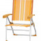 Scaun pliant 8 pozitii plaja,camping GUAMARE culoare orange Raki