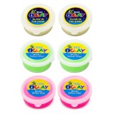 Cumpara ieftin Set hobby 6 plastiline neon si fosforescente pentru figurine si decoratiuni, 18 g fiecare 2 alb, 2 roz, 2 verde