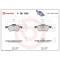 Placute frana Mini Mini (R50 R53) 06.01-09.06, Mini Cabriolet (R52) 04.04-07.08, Fata, BREMBO
