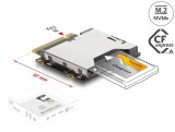 Adaptor M.2 Key M la CFexpress Slot type A, Delock 64363