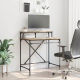 vidaXL Birou Stejar Artizanal 80 x 50 x 90 cm Lemn compozit 881280