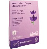 Sapun lichid pudra refill ecologic 25g Biolu cu lavanda bio, plastic-free, vegan, biodegradabil