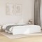 Gossi cadru de pat alb 180x200 cm din lemn prelucrat