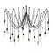 Lustra Candelabrix, Negru