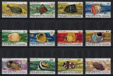 PENRHYN 1974 - Fauna, Pesti din Pacific / serie completa MNH, Stampilat