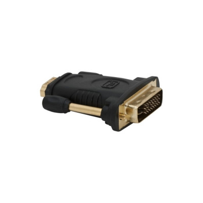 Adaptor digital fisa DVI-D 24+1(tata) - soclu HDMI(mama) placat cu aur delight 05740 foto