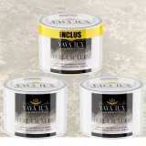 Vopsea Decorativă Perla Luxury Bej Deschis | Pachet 1,5L (2&times;0,5L + 0,5L) cu fulgi perlați-Toro Decor