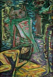 Tablou Radu Mihai Ignat, Tempera pe Hartie, 67x47 cm, 2014, Inramat, Semnat - Expozitie UAP