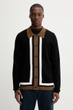 HUGO cardigan de l&acirc;nă culoarea negru, 50543770
