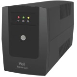 UPS Well Warrior 650VA 390W, line-interactive, AVR, 2 prize Schuko, LED (UPS-LINT-WARRIOR650-WL)
