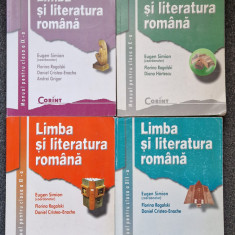 LIMBA SI LITERATURA ROMANA MANUAL PENTRU CLASA IX, X, XI, XII - Simion (4 vol)