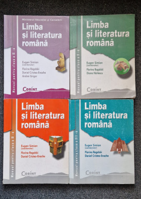 LIMBA SI LITERATURA ROMANA MANUAL PENTRU CLASA IX, X, XI, XII - Simion (4 vol) foto