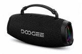 Cumpara ieftin Boxa Portabila Bluetooth DOOGEE Wild Boom, Negru, 100W Peak (80W RMS), Bluetooth 5.3, IP55, RGB, TWS Stereo, USB, TF Card, AUX, 6000mAh, Curea Umar
