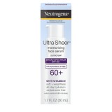 Ser de Fata, Neutrogena, Ultra Sheer Moisturizing, cu Protectie Solara, SPF 60+, impotriva UVA si UVB, cu Vitamina E, 50ml