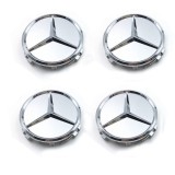 Set 4 Capace jante aliaj Mercedes Benz 75mm Gri