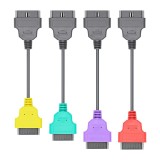 Set 4 Cabluri Adaptoare Auto Fiat, la OBD2 16 Pin, Techstar