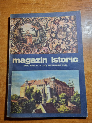 Revista Magazin Istoric - septembrie 1984 foto