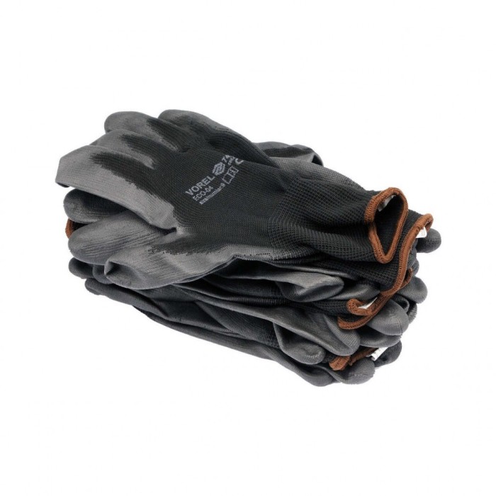Manusi de lucru - 9&quot; negre (12 perechi) Vorel 74077