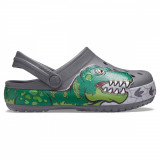 Saboti Crocs Fun Lab Dino Band Lights Clog Gri - Slate Grey