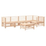 Set mobilier relexare de gradina, 6 piese, lemn masiv de pin