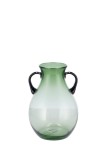 Cumpara ieftin Vaza flori sticla verde 21 x 31 cm
