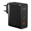 Incarcator Retea Cu Cablu USB-C Baseus GaN5 Pro, 100W, 5A, 1 x USB-A - 1 x USB-C, Negru CCGP090201