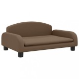 Cumpara ieftin Pat de caini, maro, 70x45x30 cm, textil