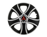 Cumpara ieftin Set 4 capace roti Bis Gri-Negru R14 pentru gama auto Mitsubishi, Autohelix MSA