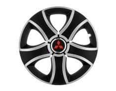 Set 4 capace roti Bis Gri-Negru R14 pentru gama auto Mitsubishi