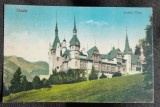 Carte postala, Sinaia Castelul Peles, 1927