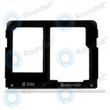 Tava Samsung Sim + cititor MicroSD alb GH98-38665C