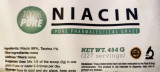 Niacina - vitamina B3 - FLUSH - pachet 454 grame